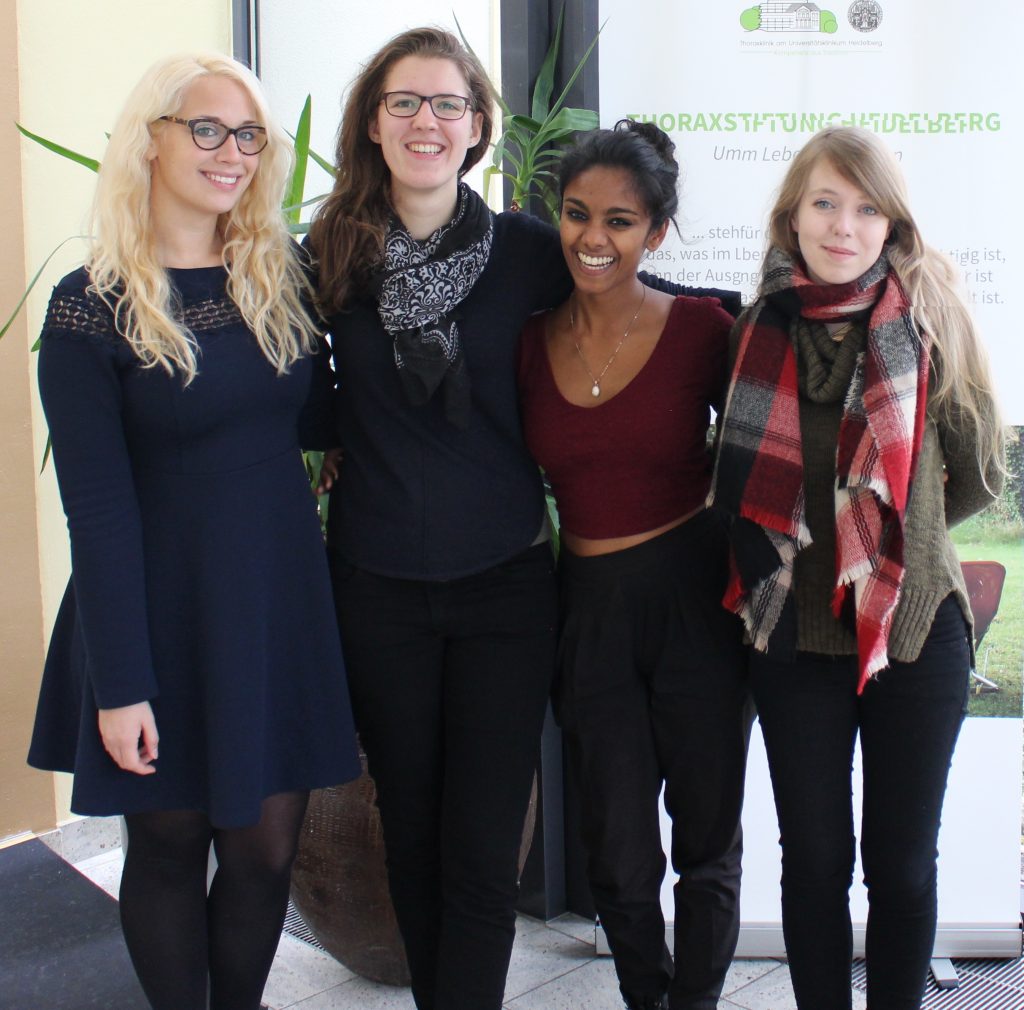 Neue Freundschaften: V.l. Sonja Wolff (Bochum), Hannah Beißwenger, Stephanie Sebastiampillai und Carolin Rauter (Göttingen)